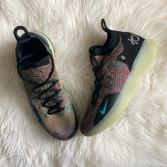 Nike Other - NIKE Airzoom KD11 Flyknit multicolor basketball shoes
